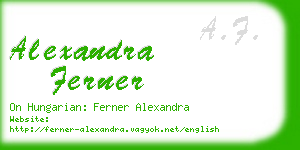 alexandra ferner business card